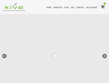 Tablet Screenshot of kivaproducts.com